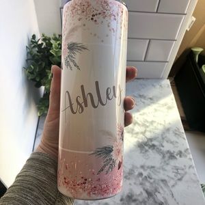 “Ashley” Stainless steel tumbler 20oz skinny BRAND NEW NEVER USED